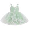 imageIDOPIP Toddler Baby Girl Butterfly Tutu Dress Tulle Smocked Princess Birthday Party Pageant Flower Girl Wedding Dresses 9M4TGreen