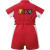 image:imageIDOPIP Baby Boys 1st 2nd Birthday Outfit Race Car Driver Romper Girls Boy Racer Jumpsuit Racing Suit Toddler Dress up CostumeDark Red 2nd