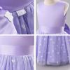 image:imageIDOPIP Butterfly Flower Girl VBackless Bow Dress for Kids Wedding Pageant Party Long Gown Communion Birthday Tulle DressesPurple