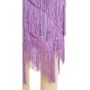 image:imageIDOPIP Kids Girls 1920s Flapper Dress Tassels Sequins Fringe Latin Dance Dress Gatsby Halloween Party Ballroom Dance CostumesPurple  Rainbow Sequin