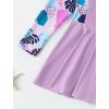 image:imageIDOPIP Muslim Swimsuits for Girls Modest Swimwear Burkini Full Cover Rash Guard Top Pants Set 2PCS Islamic Bathing SuitPurple