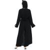 image:imageIDOPIP Muslim Women 2Piece Set Long Sleeve Ramadan Islamic Abaya Dress Shirt with Pants Loose Fit Casual Dubai Prayer OutfitBlack