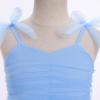 image:imageIDOPIP Toddler Girls 1st 2nd 3rd Birthday Dress Tulle Smocked Dress Pageant Summer Bowknot Sundress for Photoshoot Party 16TBlue