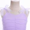 image:imageIDOPIP Toddler Girls 1st 2nd 3rd Birthday Dress Tulle Smocked Dress Pageant Summer Bowknot Sundress for Photoshoot Party 16TPurple