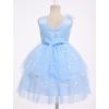 image:imageIDOPIP Toddler Girls Butterfly Birthday Dress Ruffle Tulle Flower Girl Wedding Pageant Formal Party Dress for Photo Shoot 16Blue