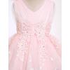 image:imageIDOPIP Toddler Girls Butterfly Birthday Dress Ruffle Tulle Flower Girl Wedding Pageant Formal Party Dress for Photo Shoot 16Pink
