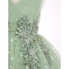image:imageIDOPIP Toddler Girls Butterfly Birthday Dress Ruffle Tulle Flower Girl Wedding Pageant Formal Party Dress for Photo Shoot 16Sage Green