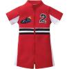 image:imageIDOPIP Baby Boys 1st 2nd Birthday Outfit Race Car Driver Romper Girls Boy Racer Jumpsuit Racing Suit Toddler Dress up CostumeDark Red 2nd