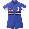 image:imageIDOPIP Baby Boys 1st 2nd Birthday Outfit Race Car Driver Romper Girls Boy Racer Jumpsuit Racing Suit Toddler Dress up CostumeRoyal Blue 1st