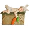 image:imageIDOPIP Newborn Baby Easter Bunny Photography Props Costume Boy Girl Crochet Knit Rabbit Hat Diaper Carrot 1st Birthday OutfitHat  Shorts  Carrot 3pcs