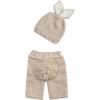 image:imageIDOPIP Newborn Baby Easter Bunny Photography Props Costume Boy Girl Crochet Knit Rabbit Hat Diaper Carrot 1st Birthday OutfitHat  Long Pants 2pcs