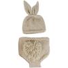 image:imageIDOPIP Newborn Baby Easter Bunny Photography Props Costume Boy Girl Crochet Knit Rabbit Hat Diaper Carrot 1st Birthday OutfitHat  Shorts 2pcs