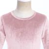 image:imageFlower Girl Velvet Dress for Kids Wedding Bridesmaid Pageant Party Christmas Long Sleeve Vintage Maxi Dress with PocketDusty Pink