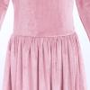image:imageFlower Girl Velvet Dress for Kids Wedding Bridesmaid Pageant Party Christmas Long Sleeve Vintage Maxi Dress with PocketPink