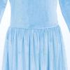 image:imageFlower Girl Velvet Dress for Kids Wedding Bridesmaid Pageant Party Christmas Long Sleeve Vintage Maxi Dress with PocketSky Blue