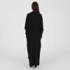 image:imageIDOPIP Muslim Dresses for Women Long Sleeve Islamic Ramadan Abaya Dubai Kaftan Robe Loose Casual Modest Arabic Prayer ClothesBlack