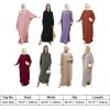 image:imageIDOPIP Muslim Dresses for Women Long Sleeve Islamic Ramadan Abaya Dubai Kaftan Robe Loose Casual Modest Arabic Prayer ClothesPurple