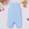 image:imageIDOPIP Baby Boy 1st Birthday Outfit Embroidery Plaid Striped Romper Sleeveless Jumpsuit Summer Overalls Cake Smash PhotoshootBlue Plaid Cake