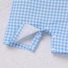 image:imageIDOPIP Baby Boy 1st Birthday Outfit Embroidery Plaid Striped Romper Sleeveless Jumpsuit Summer Overalls Cake Smash PhotoshootBlue Plaid Cake