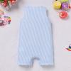 image:imageIDOPIP Baby Boy 1st Birthday Outfit Embroidery Plaid Striped Romper Sleeveless Jumpsuit Summer Overalls Cake Smash PhotoshootBlue Striped Cake