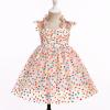 image:imageIDOPIP Baby Girl Tutu Dress Summer Sleeveless Backless Princess Birthday Party Dresses Toddler Pageant Smocked Tulle SundressColorful Dots