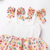 image:imageIDOPIP Baby Girl Tutu Dress Summer Sleeveless Backless Princess Birthday Party Dresses Toddler Pageant Smocked Tulle SundressColorful Dots