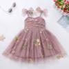 image:imageIDOPIP Baby Girl Tutu Dress Summer Sleeveless Backless Princess Birthday Party Dresses Toddler Pageant Smocked Tulle SundressDusty Pink