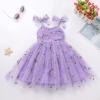 image:imageIDOPIP Baby Girl Tutu Dress Summer Sleeveless Backless Princess Birthday Party Dresses Toddler Pageant Smocked Tulle SundressLight Purple