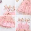 image:imageIDOPIP Baby Girl Tutu Dress Summer Sleeveless Backless Princess Birthday Party Dresses Toddler Pageant Smocked Tulle SundressPink