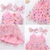 image:imageIDOPIP Baby Girl Tutu Dress Summer Sleeveless Backless Princess Birthday Party Dresses Toddler Pageant Smocked Tulle SundressPink Butterfly