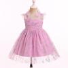 image:imageIDOPIP Baby Girl Tutu Dress Summer Sleeveless Backless Princess Birthday Party Dresses Toddler Pageant Smocked Tulle SundressPink Butterfly Shiny