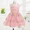 image:imageIDOPIP Baby Girl Tutu Dress Summer Sleeveless Backless Princess Birthday Party Dresses Toddler Pageant Smocked Tulle SundressPink Floral