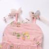 image:imageIDOPIP Baby Girl Tutu Dress Summer Sleeveless Backless Princess Birthday Party Dresses Toddler Pageant Smocked Tulle SundressPink Floral