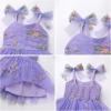image:imageIDOPIP Baby Girl Tutu Dress Summer Sleeveless Backless Princess Birthday Party Dresses Toddler Pageant Smocked Tulle SundressPurple