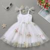 image:imageIDOPIP Baby Girl Tutu Dress Summer Sleeveless Backless Princess Birthday Party Dresses Toddler Pageant Smocked Tulle SundressWhite