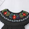 image:imageIDOPIP Toddler Baby Girls Mexican Dress Embroidered Floral Off Shoulder Dresses Summer Ruffle Kids Birthday Party DressesBlack  Off Shoulder