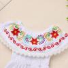 image:imageIDOPIP Toddler Baby Girls Mexican Dress Embroidered Floral Off Shoulder Dresses Summer Ruffle Kids Birthday Party DressesWhite