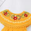 image:imageIDOPIP Toddler Baby Girls Mexican Dress Embroidered Floral Off Shoulder Dresses Summer Ruffle Kids Birthday Party DressesYellow