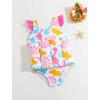 image:imageIDOPIP Kids Boys Girls Floatation Swimsuit with Adjustable Buoyancy Baby Float Suit Swim Vest One Piece Swimwear Bathing SuitPink Dinosaur