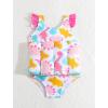 image:imageIDOPIP Kids Boys Girls Floatation Swimsuit with Adjustable Buoyancy Baby Float Suit Swim Vest One Piece Swimwear Bathing SuitPink Dinosaur