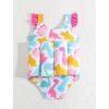 image:imageIDOPIP Kids Boys Girls Floatation Swimsuit with Adjustable Buoyancy Baby Float Suit Swim Vest One Piece Swimwear Bathing SuitPink Dinosaur