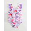 image:imageIDOPIP Kids Boys Girls Floatation Swimsuit with Adjustable Buoyancy Baby Float Suit Swim Vest One Piece Swimwear Bathing SuitPurple Whale