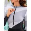 image:imageIDOPIP Muslim Swimsuit for Women 4PCS Modest Burkini Swimwear One Piece Swimsuit with Beach Skirt Sarong Pants Bathing SuitGray