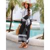 image:imageIDOPIP Muslim Swimsuit for Women 4PCS Modest Burkini Swimwear One Piece Swimsuit with Beach Skirt Sarong Pants Bathing SuitGray