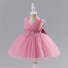 image:imageIDOPIP Toddler Baby Girls Shiny Butterfly Tutu Dress Princess Birthday Party Pageant Flower Girl Wedding VBackless DressesDusty Pink  Butterfly