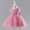 image:imageIDOPIP Toddler Baby Girls Shiny Butterfly Tutu Dress Princess Birthday Party Pageant Flower Girl Wedding VBackless DressesDusty Pink
