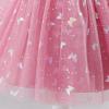 image:imageIDOPIP Toddler Baby Girls Shiny Butterfly Tutu Dress Princess Birthday Party Pageant Flower Girl Wedding VBackless DressesDusty Pink