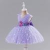 image:imageIDOPIP Toddler Baby Girls Shiny Butterfly Tutu Dress Princess Birthday Party Pageant Flower Girl Wedding VBackless DressesPurple  Butterfly