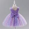 image:imageIDOPIP Toddler Baby Girls Shiny Butterfly Tutu Dress Princess Birthday Party Pageant Flower Girl Wedding VBackless DressesPurple  Gradient