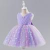 image:imageIDOPIP Toddler Baby Girls Shiny Butterfly Tutu Dress Princess Birthday Party Pageant Flower Girl Wedding VBackless DressesPurple  Gradient